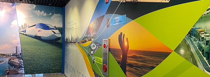 진(進) - 입체패널, 영상시스템, 디지털방명록 2